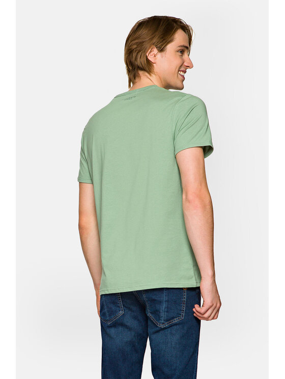 Lancerto Lancerto T-Shirt Alfred TS073221000034 Zielony Regular Fit