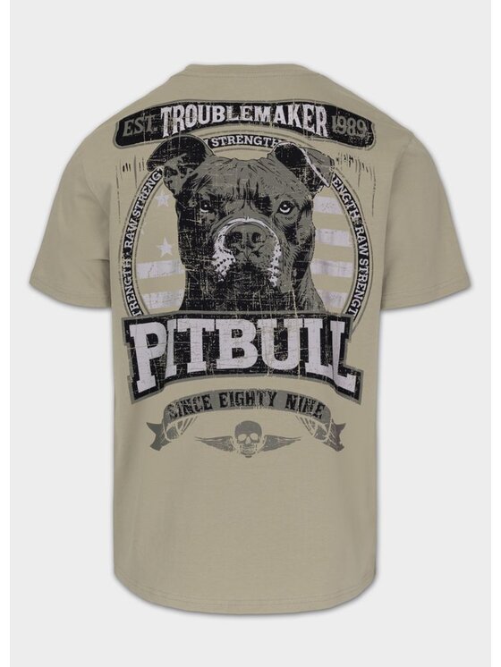 PITBULL PITBULL T-Shirt TROUBLEMAKER Szary Regular Fit