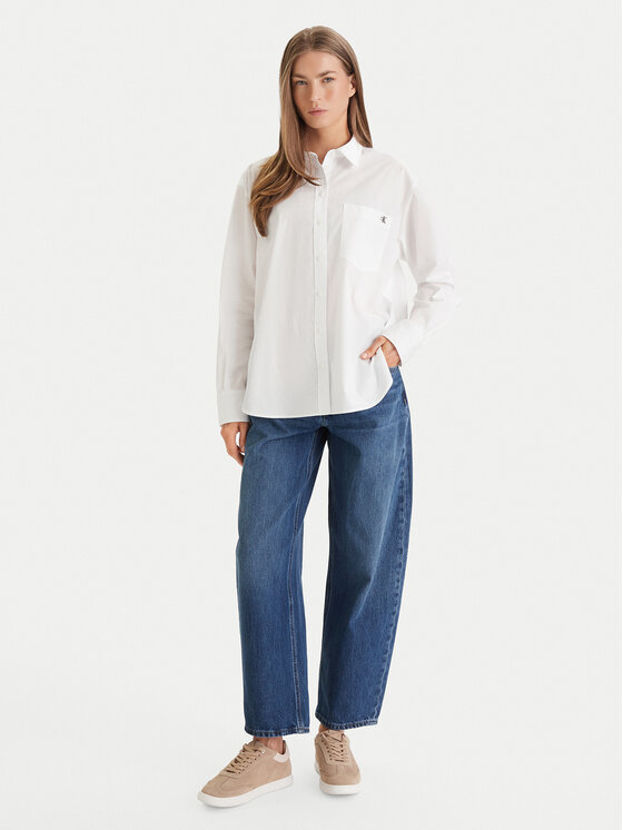 Calvin Klein Jeans Calvin Klein Jeans Košile LV047F102G Bílá Relaxed Fit