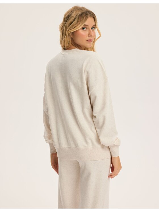 Esotiq Esotiq Bluza 43995 Beżowy Regular Fit