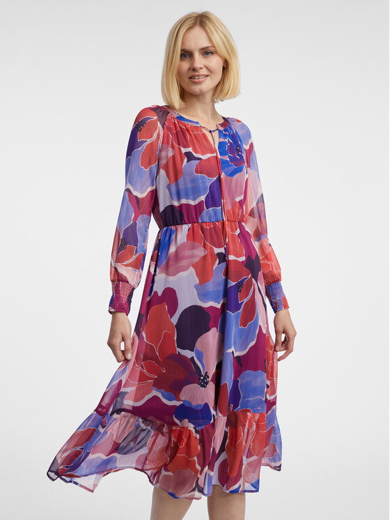 Orsay Orsay Dres 471729314000__40 Czerwony Regular Fit