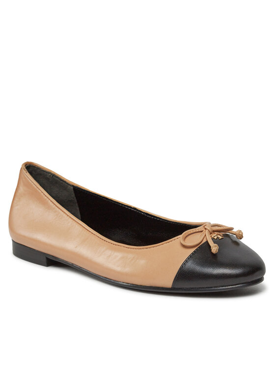 Tory Burch Tory Burch Балетки Cap-Toe Ballet 154513 Бежевий