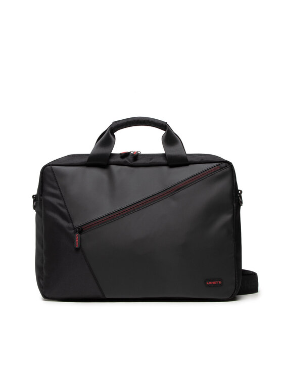 Lanetti Lanetti Torba za prenosnik BMM-S-122-10-08 Črna
