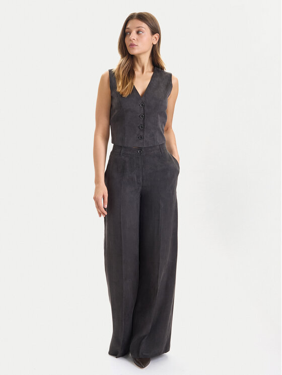 Guess Guess Hlače W5YB02 WH5N2 Crna Regular Fit