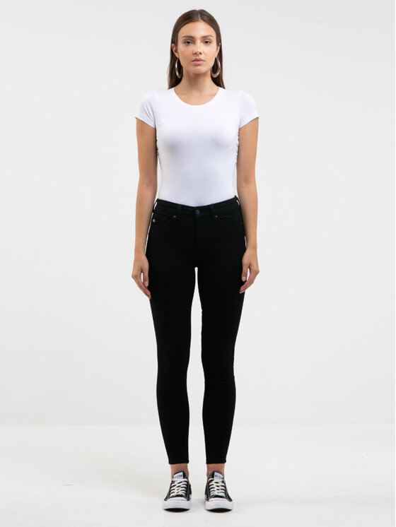 BIG STAR BIG STAR Jeansy MELINDA HIGH WAIST_915_190 Czarny Curvy Fit