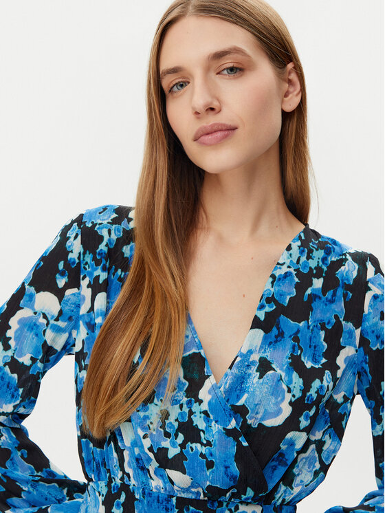 Morgan Morgan Rochie tip cămașă 251-RAMIE.F Albastru Loose Fit
