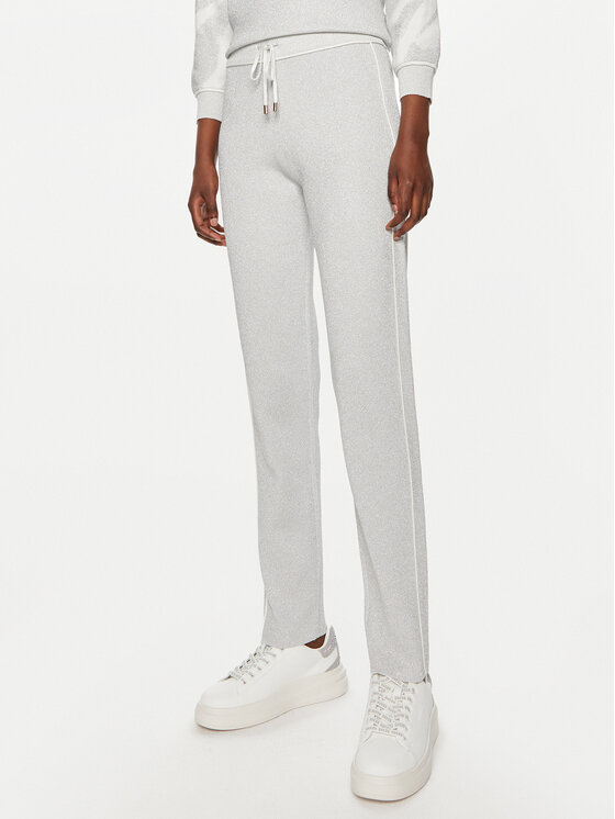Liu Jo Sport Liu Jo Sport Pantaloni da tuta TF4104 MS49I Argento Regular Fit