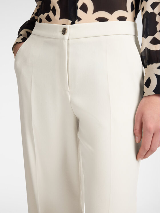 Elena Mirò Elena Mirò Pantaloni di tessuto P163P000359N051 Bianco Regular Fit