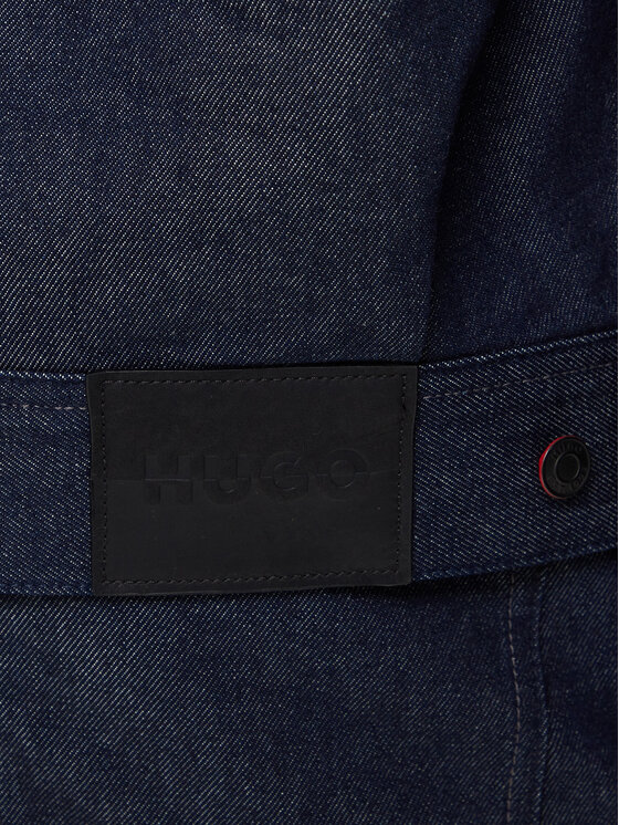 HUGO HUGO Jeansová bunda 50542915 Tmavomodrá Relaxed Fit