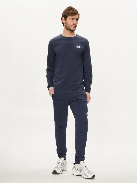 The North Face The North Face S dlhými rukávmi Simple Dome NF0A87QN Tmavomodrá Regular Fit