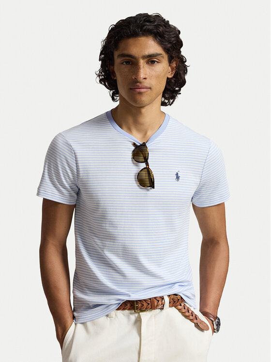 Polo Ralph Lauren Majica 710944811501 Svetlo modra Regular Fit