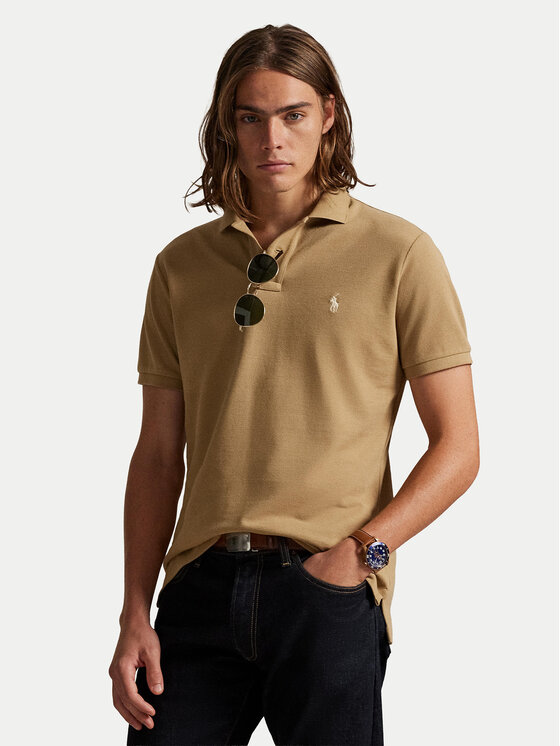 Polo Ralph Lauren Polo Ralph Lauren Pólóing 710680784332 Bézs Custom Slim Fit