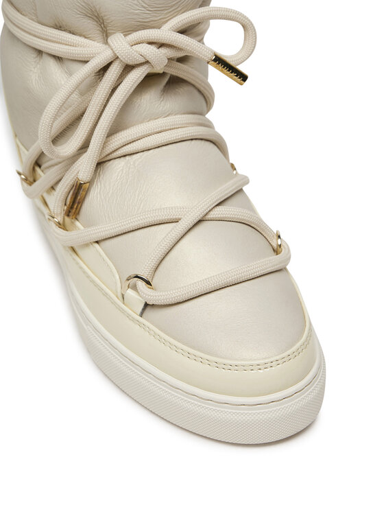 Inuikii Inuikii Śniegowce Gloss Wedge 75203-007 Écru