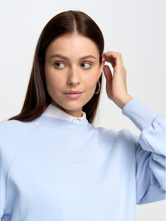 BIG STAR BIG STAR Bluza JEAN_400_170 Błękitny Basic Fit