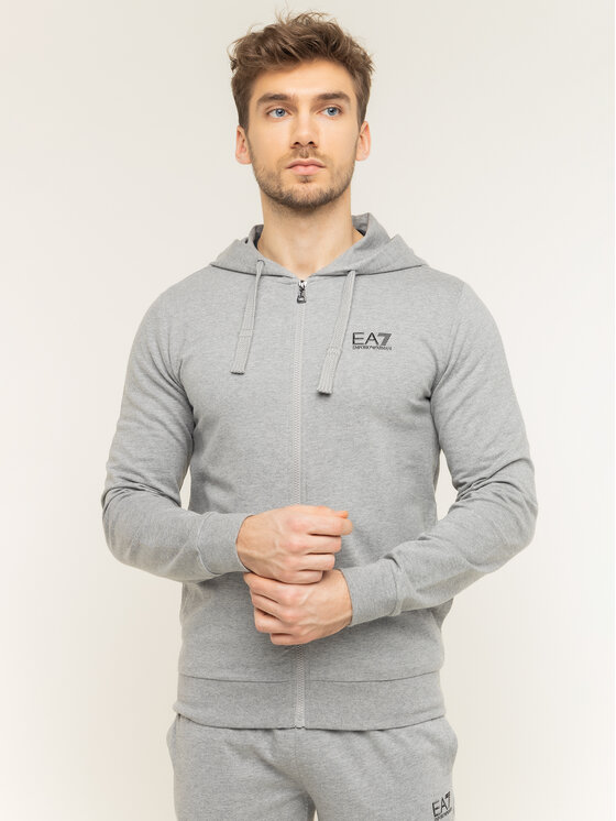 EA7 Emporio Armani EA7 Emporio Armani Mikina 8NPM03 PJ05Z 3905 Sivá Regular Fit