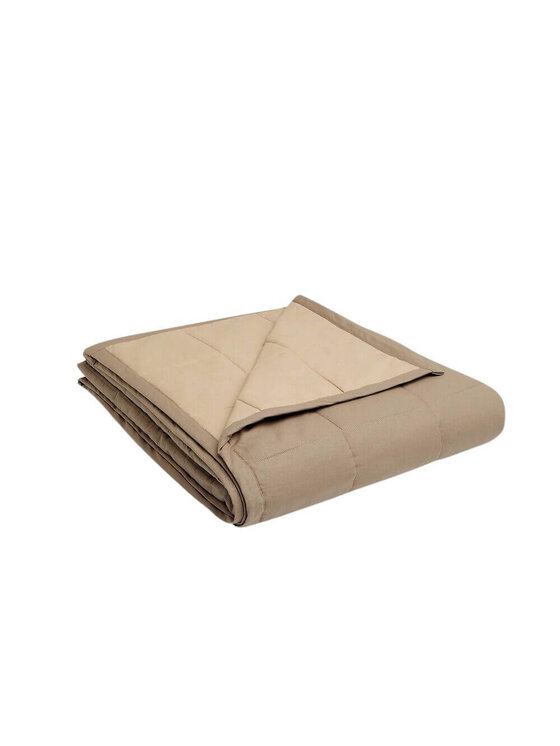 White pocket White pocket Narzuta na łóżko pikowana Brązowy