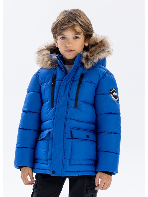 MINOTI MINOTI Kurtka zimowa 19coat52 Niebieski Regular Fit