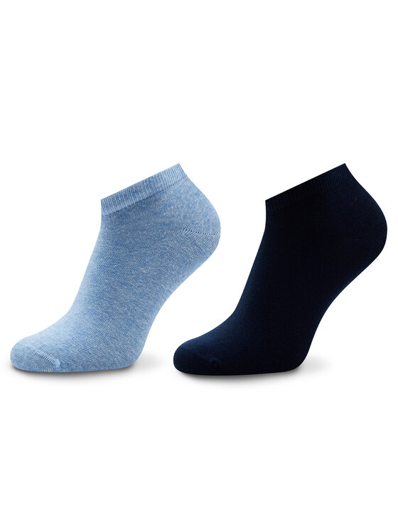 Tommy Hilfiger Комплект 2 чифта къси чорапи мъжки 342023001 Син