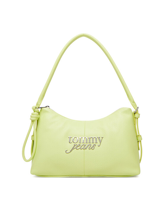 Tommy Jeans Tommy Jeans Torebka Metal Logo Shoulder Bag AW0AW18468 Zielony