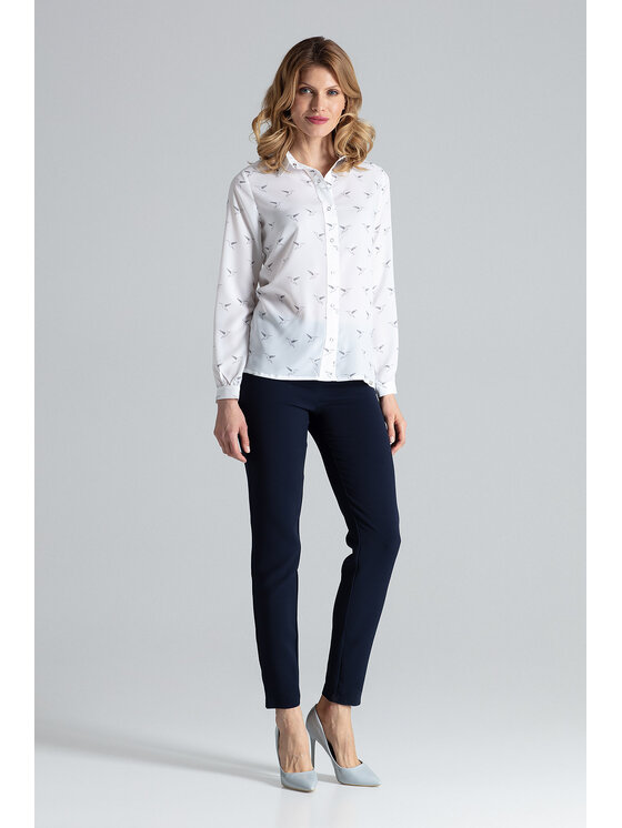 FIGL FIGL Koszula M284 Écru Regular Fit
