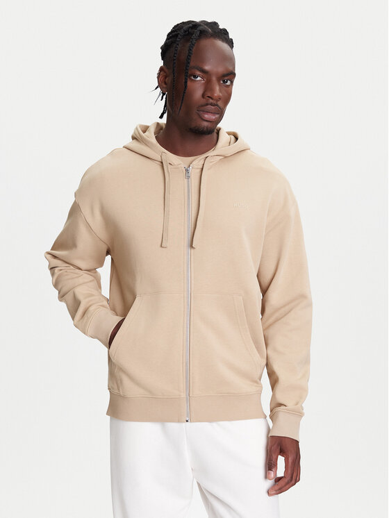 HUGO HUGO Pulóver Dapozip 50548651 Bézs Relaxed Fit