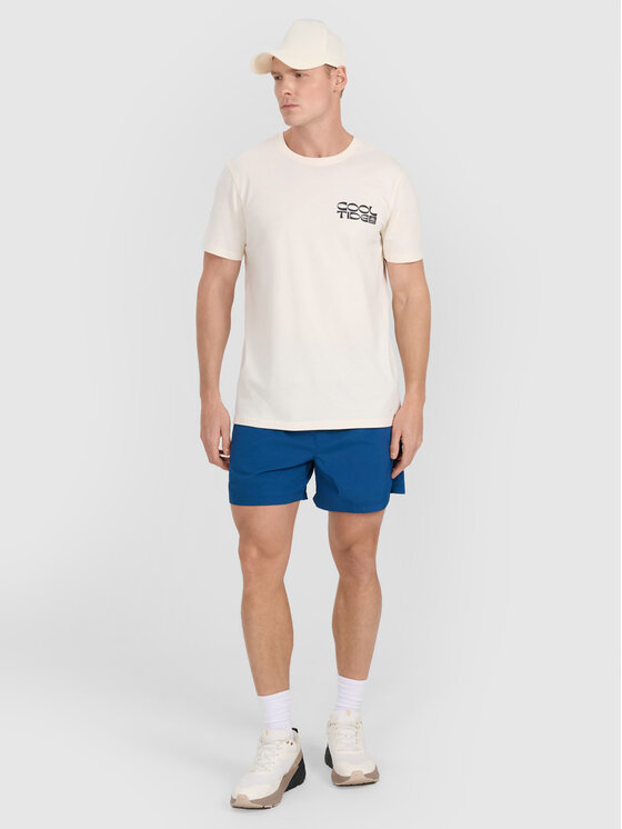 4F 4F T-Shirt CHILLY WAVES Biały Regular Fit