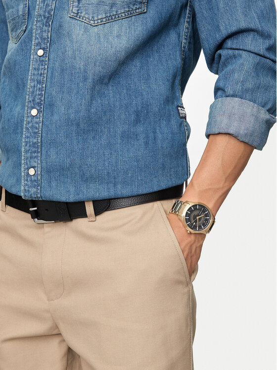 Armani Exchange Armani Exchange Pulkstenis Hampton AX2443 Zelta