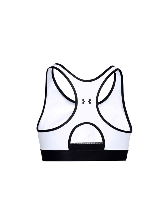 Under Armour Under Armour Biustonosz sportowy Under Armour Mid Keyhole Graphic Bra Biały