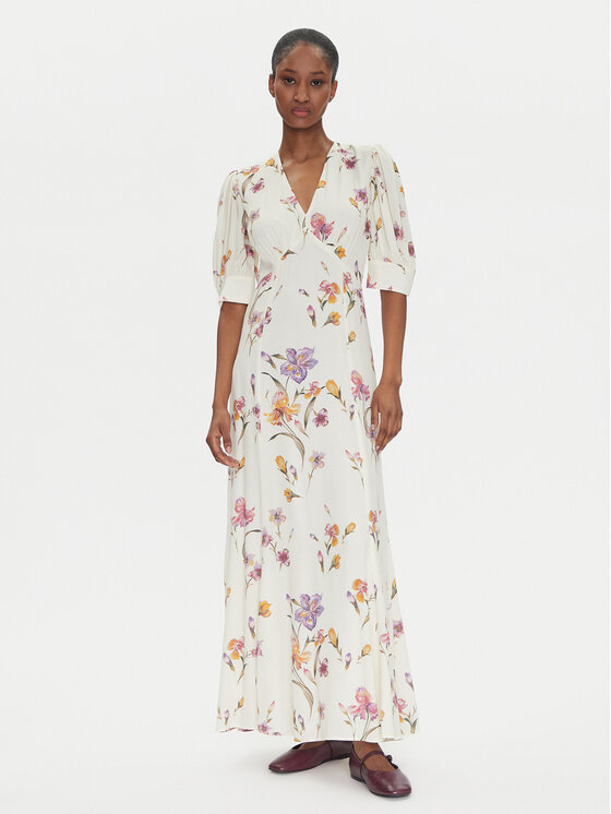 TWINSET TWINSET Rochie de vară 251TP2770 Écru Slim Fit
