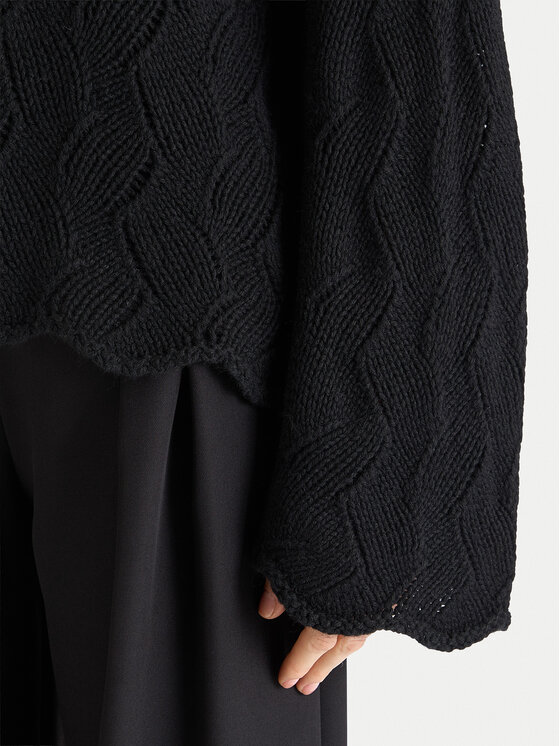 TWINSET TWINSET Garbó 252TT3424 Fekete Relaxed Fit