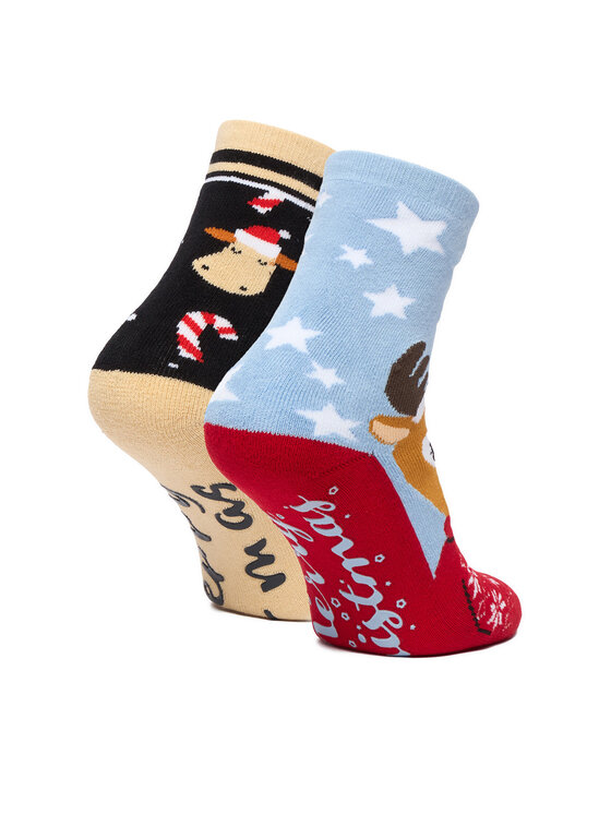 Jenny Fairy Jenny Fairy Lange Socken 4WB-005-AW23 (2-pack) Bunt