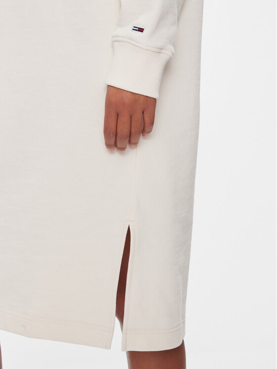 Tommy Jeans Tommy Jeans Vestito di maglia New Varisty DW0DW16462 Bianco Relaxed Fit