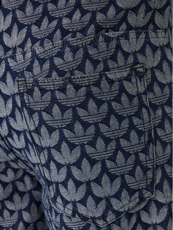 adidas adidas Jeansy Monogram KD0399 Modrá Loose Fit