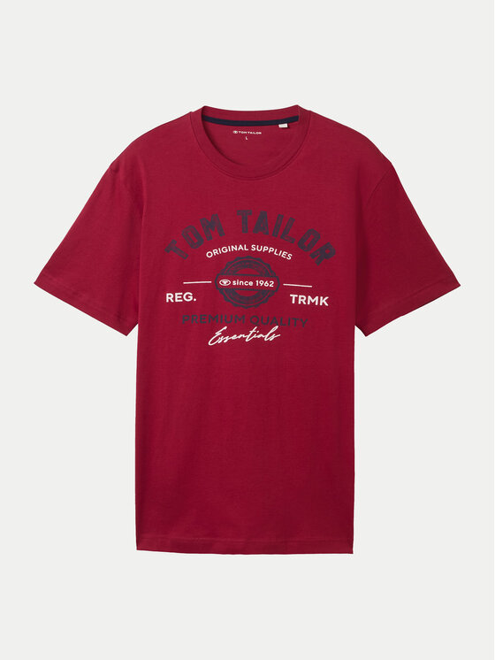 Tom Tailor Tom Tailor T-Shirt 1037735 Czerwony Regular Fit