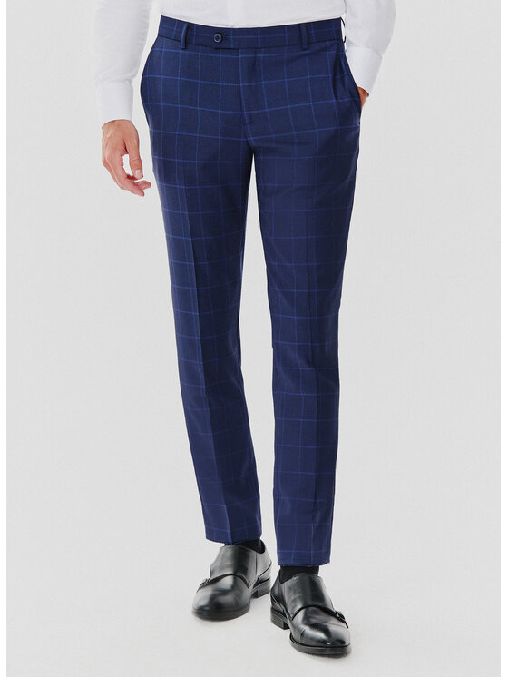Pako Lorente Pako Lorente Spodnie garniturowe P24SF-6G-014 Granatowy Slim Fit