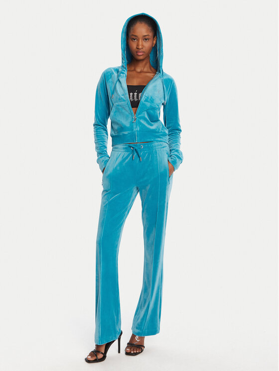 Juicy Couture Juicy Couture Majica dugih rukava Madison JCWA122001 Plava Slim Fit