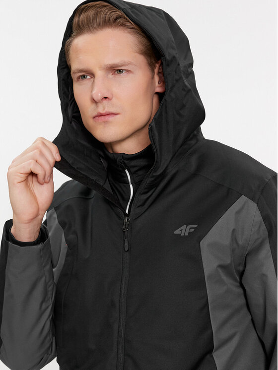 4F 4F Μπουφάν για σκι 4FAW23TTJAM306 Μαύρο Regular Fit