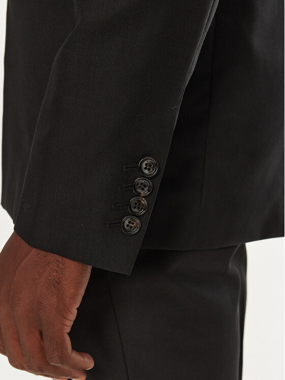 AMI PARIS AMI PARIS Sacou HBV008.WV0044 Negru Regular Fit