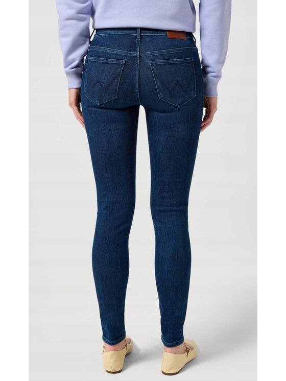 Wrangler Wrangler Jeansy Skinny 615 Niebieski Skinny Fit