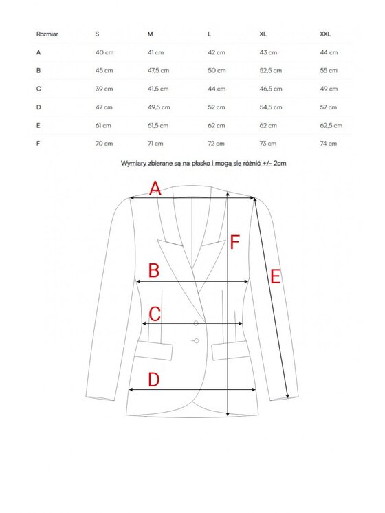 Stylove Stylove Marynarka S417 Bordowy A-Line Fit