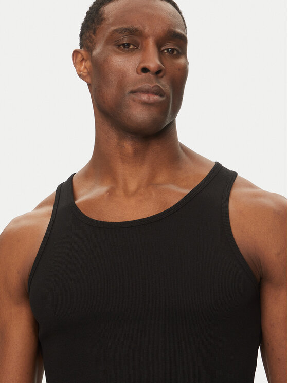 Jack&Jones Jack&Jones Tank top marškinėliai Islington 12273156 Juoda Slim Fit