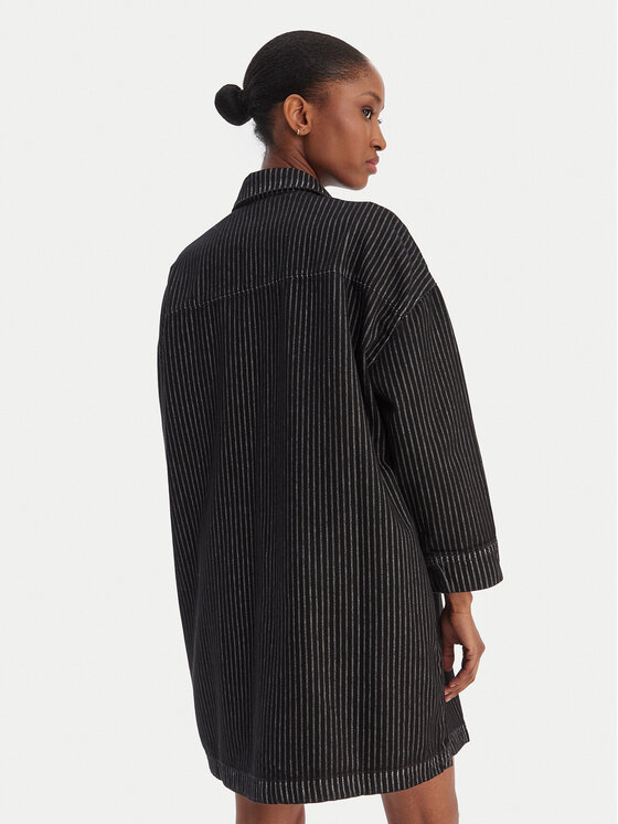 Quiksilver Quiksilver Marškinių tipo suknelė Iced Age EQWWD03120 Pilka Oversize