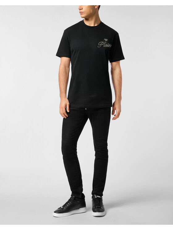 PHILIPP PLEIN PHILIPP PLEIN Tričko 31678 Čierna Regular Fit