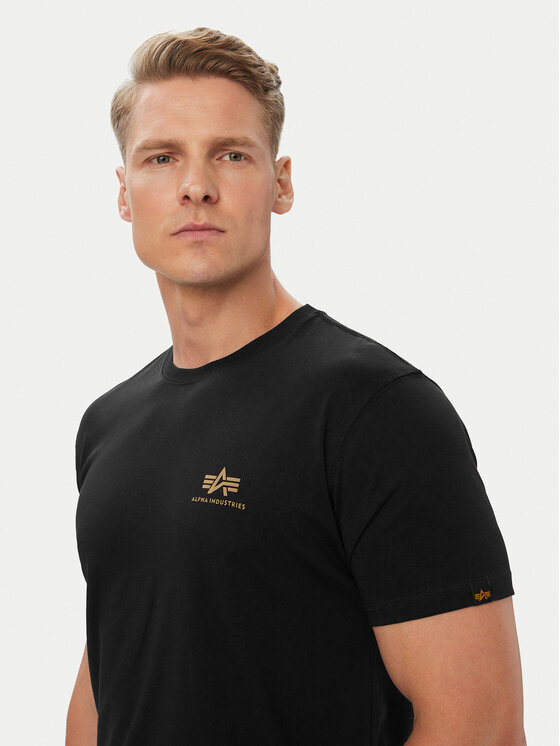 Alpha Industries Alpha Industries T-Shirt Backprint 128507CP Μαύρο Regular Fit
