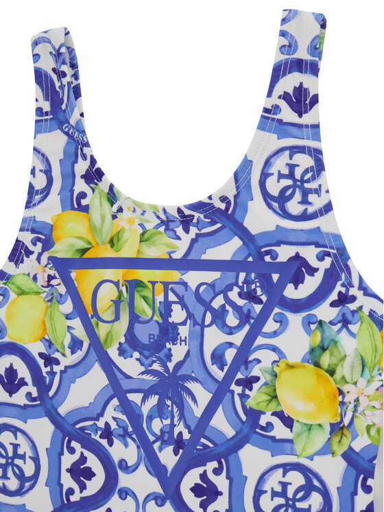 Guess Guess Costum de baie J6GZ32 MC052 Albastru