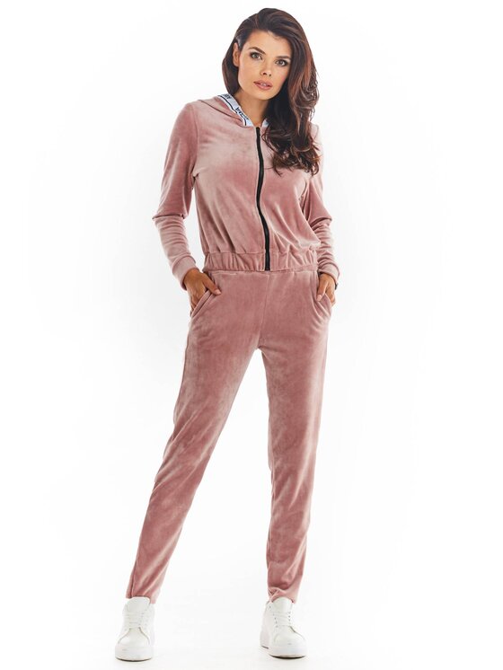 Awama Awama Bluza A373 Różowy Basic Fit