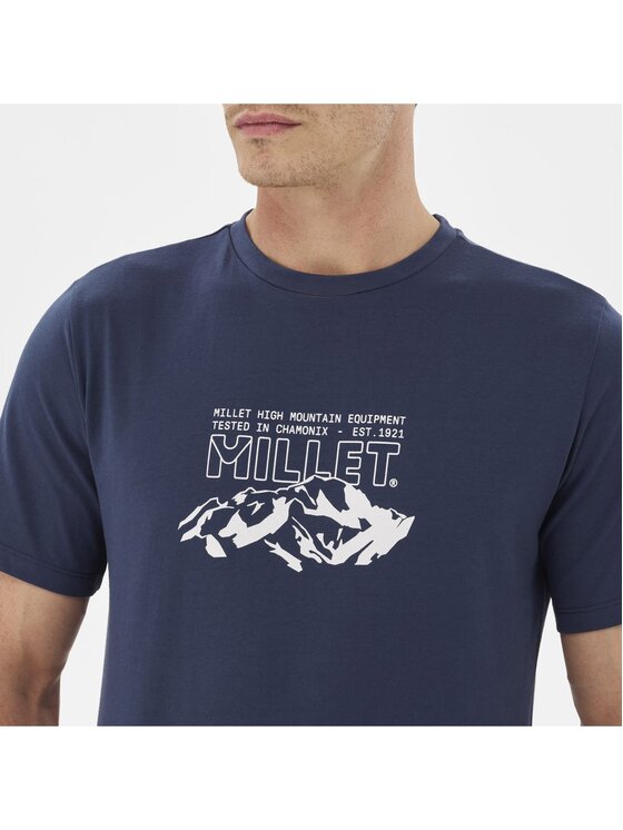 Millet Millet T-Shirt Millet Mountain Ts Ss M Granatowy Comfort Fit