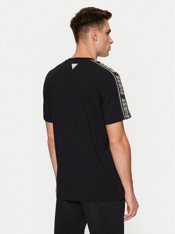 Guess Guess Tricou Arlo Z4GI18 J1314 Negru Regular Fit