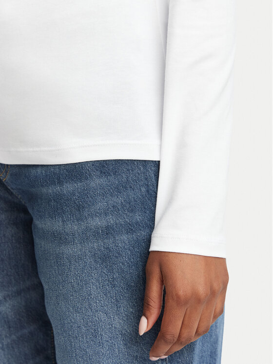 Guess Guess Блузка W6BI58 K7388 Білий Slim Fit