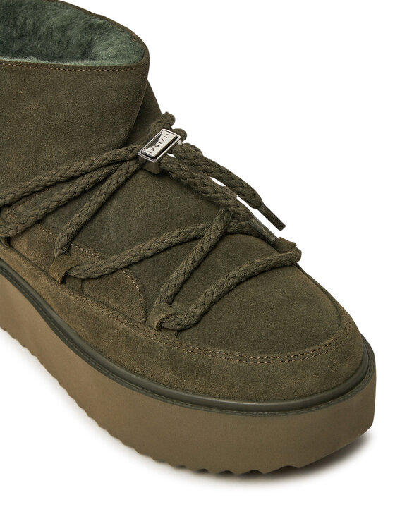 Inuikii Inuikii Čizme za snijeg Classic Low Platform 75204-004 Kaki